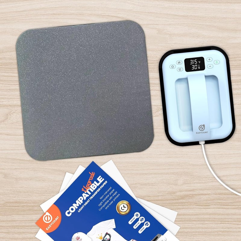 EasyCount E Heat Press Mat for Easy Press Both Sides Applicable (15" x 15"), Heat Press Pad for Cricut Easypress/Easypress 2 & HTV Craft Vinyl Ironing Insulation Transfer Projects - Image 3